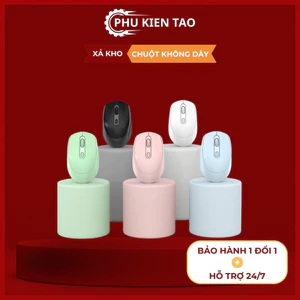 Chuột không dây Bluetooth, USB 2.4G chống ồn, DPI 1600, chế độ kép wireless usb 2.4Ghz, bluetooth