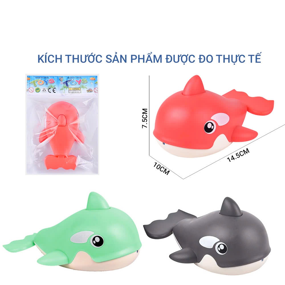[QUÀ TẶNG KHÔNG BÁN] Đồ chơi cá voi phun nước thả bể tắm, bồn tắm bé