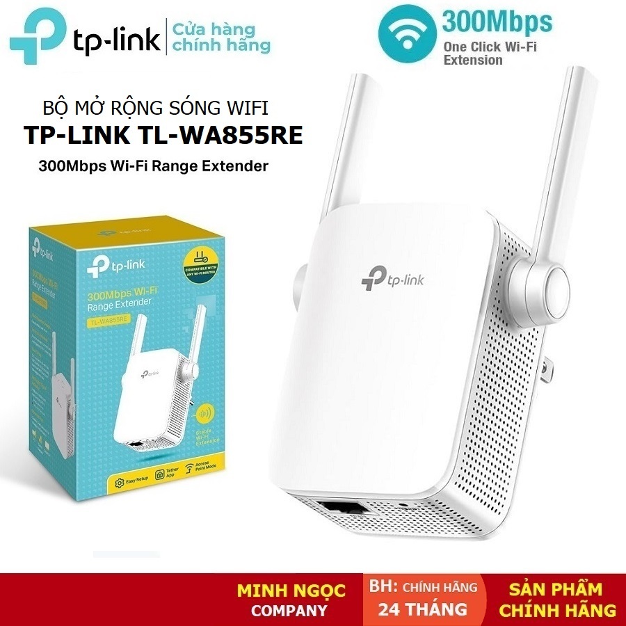 Bộ Kích Sóng Wifi TPLink 855RE Chuẩn N 300Mbps (Bộ Mở Rộng Sóng Wifi ...