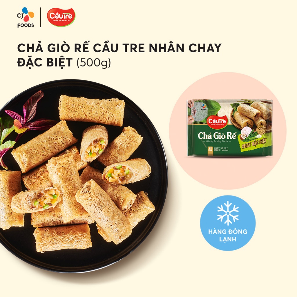 [Hỏa tốc] Chả giò Rế Cầu Tre - Chả giò chay 500g (Thực phẩm Chay ...