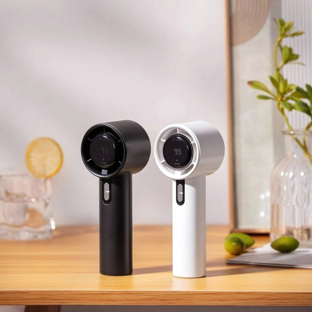Quạt Cầm Tay Mini M11 Làm Mát Nhanh Với 120 Mức Gió, Sạc Nhanh, Màn Hình LCD Hiển Thị Tốc Độ Gió, Làm Mát Lên Đến 6H