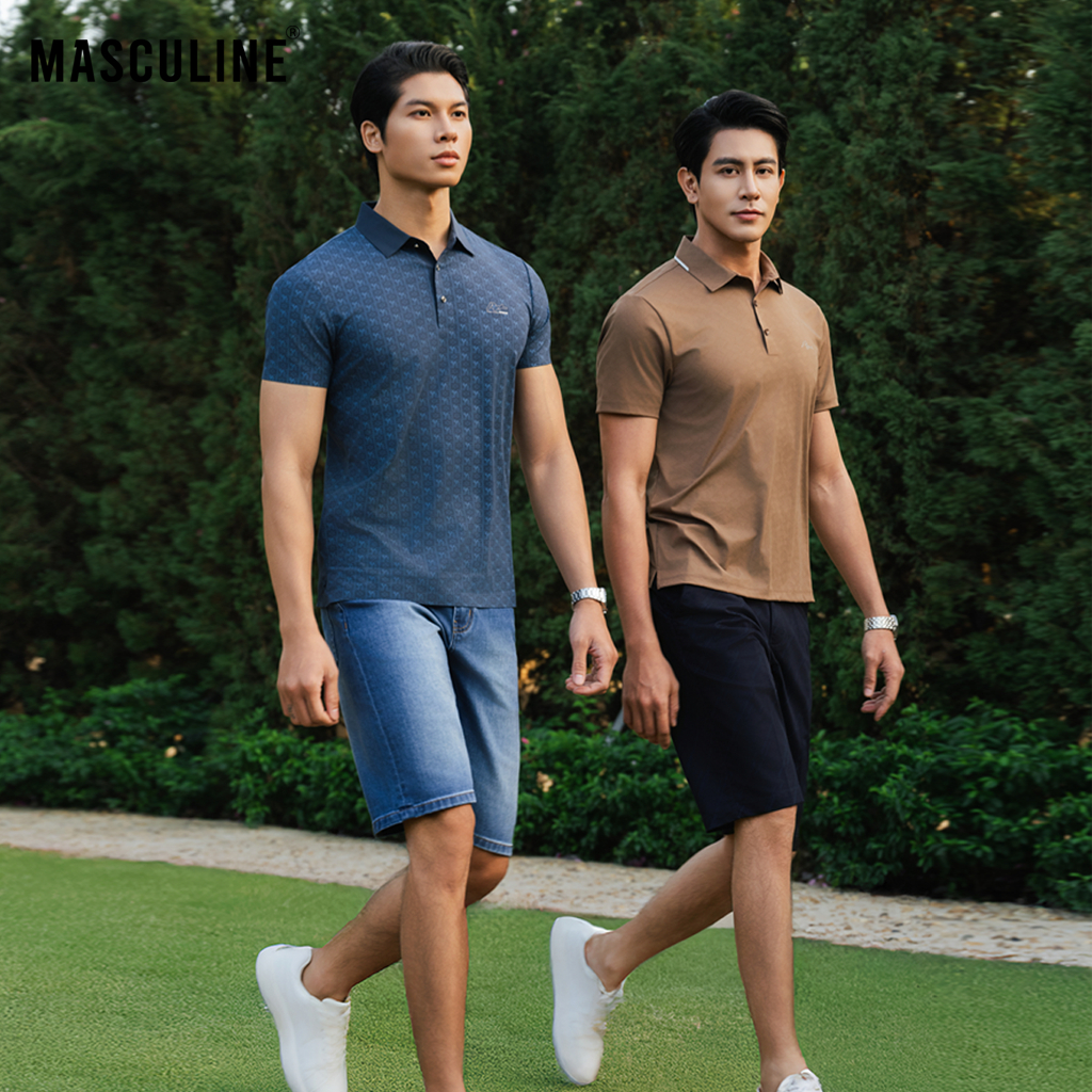 Áo Polo Nam Masculine cao cấp, chất liệu tơ tằm sang trọng, mềm mại - MPL51