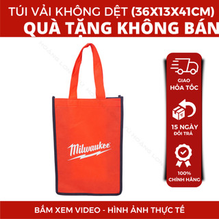 Túi vải không dệt Milwaukee, Túi Tote trắng, Túi vải đen Makita
