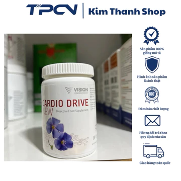 Thực phẩm chức năng Vision Cardio Drive - Viên uống hỗ trợ sức khỏe tim mạch lọ 60 viên