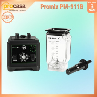 [Chính hãng] Máy xay sinh tố công nghiệp Promix PM-911B - lưỡi dao phủ titan - 1650W - bảo hành 3 năm cho động cơ