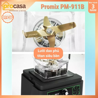 [Chính hãng] Máy xay sinh tố công nghiệp Promix PM-911B - lưỡi dao phủ titan - 1650W - bảo hành 3 năm cho động cơ