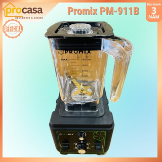 [Chính hãng] Máy xay sinh tố công nghiệp Promix PM-911B - lưỡi dao phủ titan - 1650W - bảo hành 3 năm cho động cơ