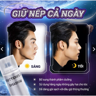 Gôm xịt tóc Butterfly Shadow 150ml 320ml 600ml Chính hãng,keo xịt tóc quốc dân, Gôm bạc giữ nếp tóc