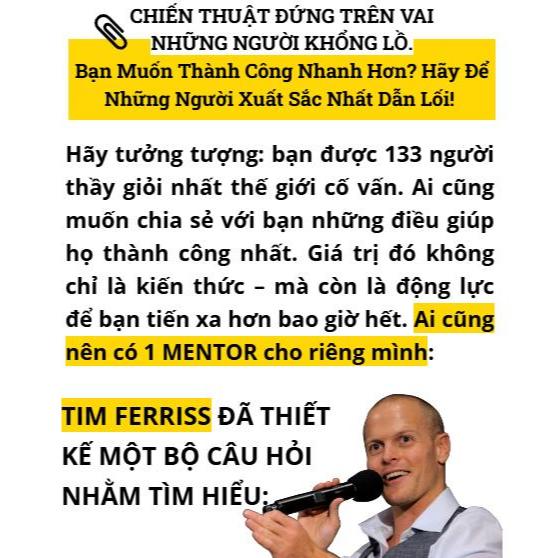 Combo 2 Cuốn Sách Lời Khuyên Từ Những Nhà Cố Vấn Hàng Đầu Thế Giới - Tribe Of Mentor - Tập 1 &2 - Bizbooks