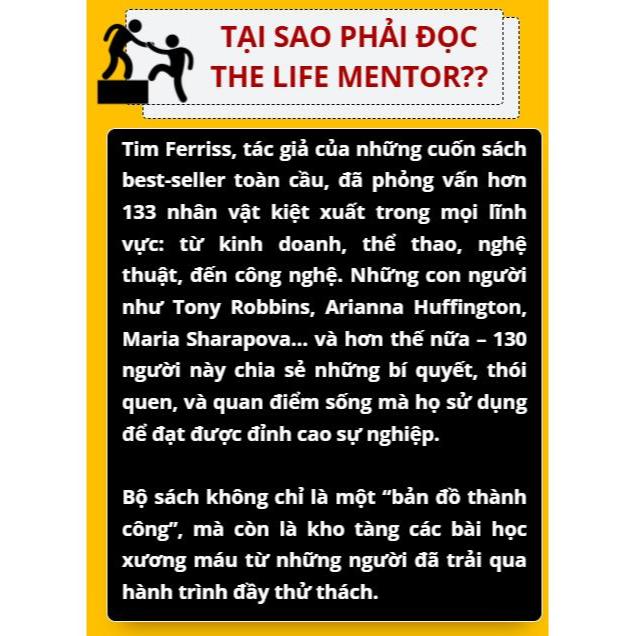 Combo 2 Cuốn Sách Lời Khuyên Từ Những Nhà Cố Vấn Hàng Đầu Thế Giới - Tribe Of Mentor - Tập 1 &2 - Bizbooks
