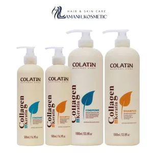 Cặp gội xả COLATIN 500ml -1000ml giúp mềm mượt, giảm rụng gãy rụng tóc, giảm dầu, giảm gàu