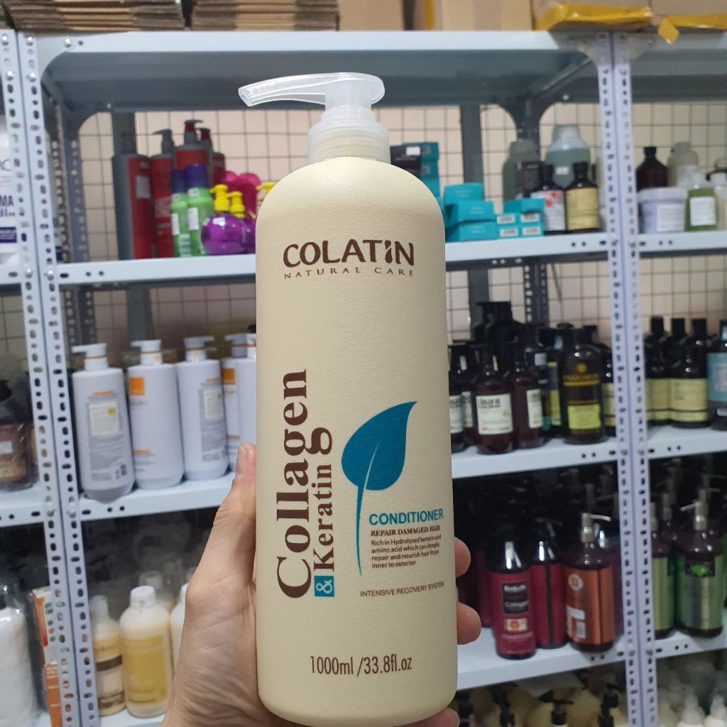 Cặp gội xả COLATIN 500ml -1000ml giúp mềm mượt, giảm rụng gãy rụng tóc, giảm dầu, giảm gàu