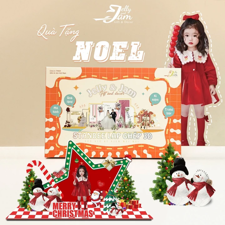 Quà tặng Noel Mô hình lắp ghép thiết kế, quà tặng độc lạ, dễ thương