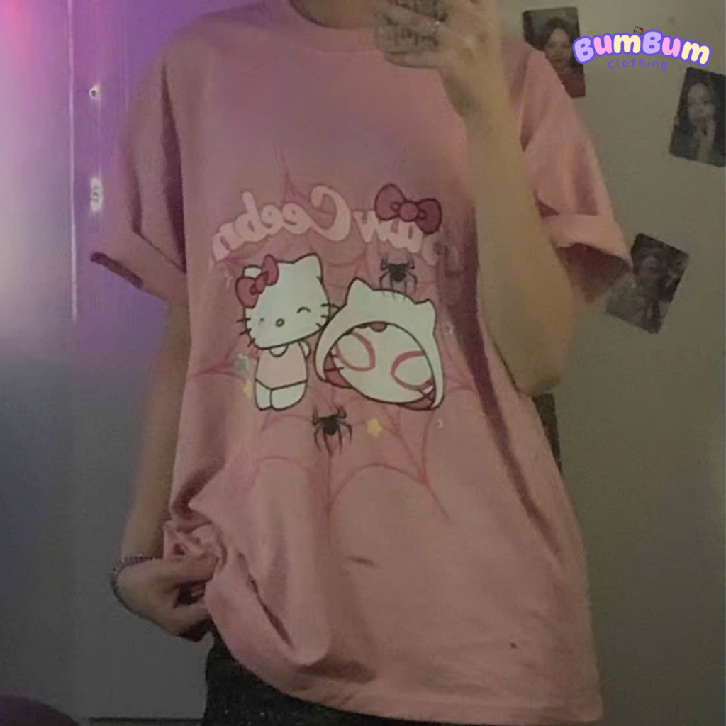 (DEAL MỞ BÁN)Áo HELLO KITTY nhện nam nữ 40 - 82kg