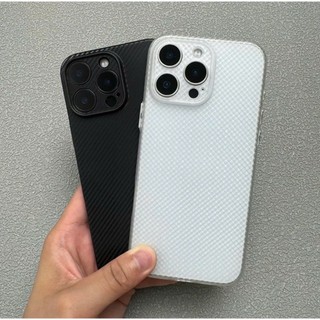 [U2] Ốp lưng họa tiết vân carbon dẻo mềm mỏng chống ố bảo vệ camera dành cho iphone 17 16 15 14 13 12 pro promax plus