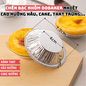 SET Khuôn đế cốc giấy bạc Làm Bánh Tart Bằng Lá Nhôm Tiện Dụng - 1000 đơn đầu có mã 0đ