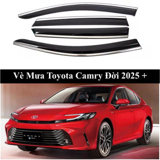 Vè Che Mưa Toyota Camry Đời 2025 + Có Viền Inox Không Rỉ Sáng Bóng Hàng Loại Dày