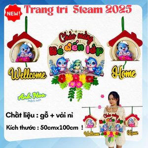 Trang trí cửa lớp mầm non ,chào mừng bé đến lớp, đồ dùng mầm non, Tranh góc, góc stream mầm non, trang trí lớp học