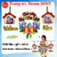 Trang trí cửa lớp mầm non ,chào mừng bé đến lớp, đồ dùng mầm non, Tranh góc, góc stream mầm non, trang trí lớp học