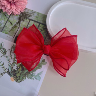 Kẹp Nơ Handmade Cho Bé Gái Vải Voan