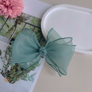 Kẹp Nơ Handmade Cho Bé Gái Vải Voan