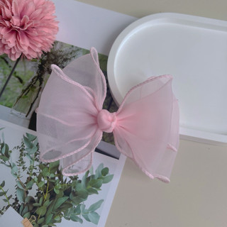 Kẹp Nơ Handmade Cho Bé Gái Vải Voan