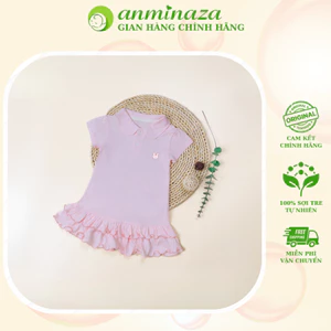 Váy Polo Bé Gái Kiểu Dáng Điệu Đà Vải Sợi Tre Co Dãn Thoáng Mát AMI0263
