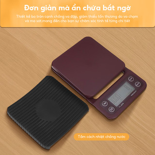 Cân Điện Tử Màn Hình LED 5kg/0.1g Chuyên Dụng Cho cà phê