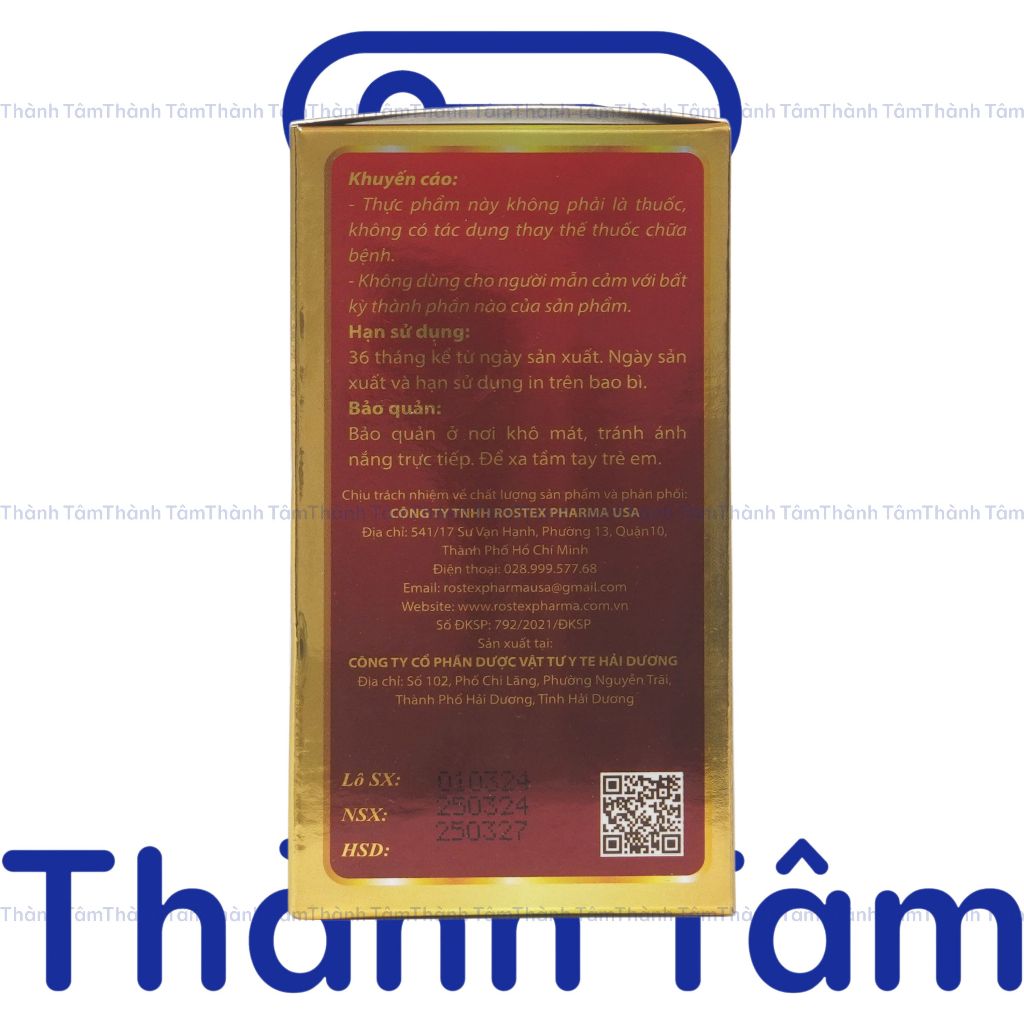 Viên uống BỔ THẬN ÂM hỗ trợ bổ thận, giảm các triệu chứng do thận suy kém – Hộp 30 viên