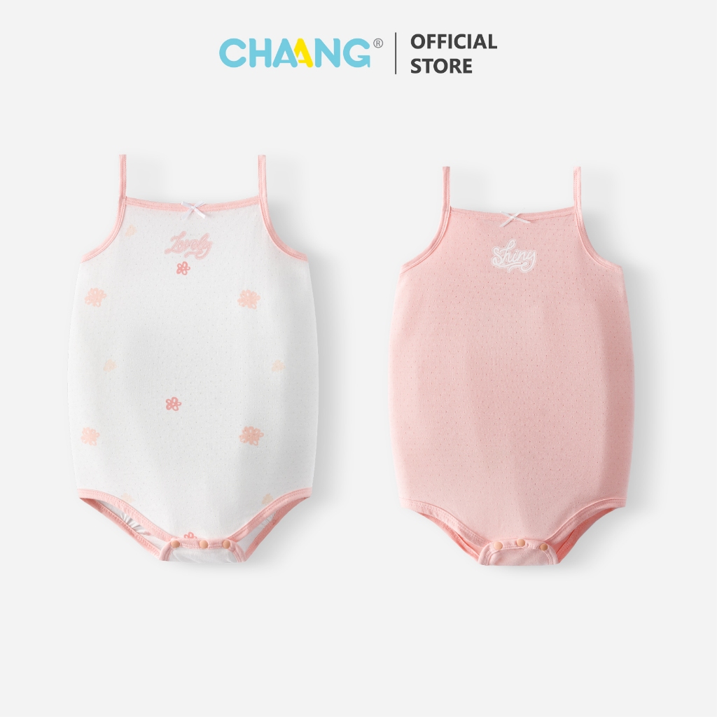 [CHAANG 3-18M] Bộ bodychip ba lỗ/bodychip hai dây Sóng dáng ôm cho bé gái và bé trai