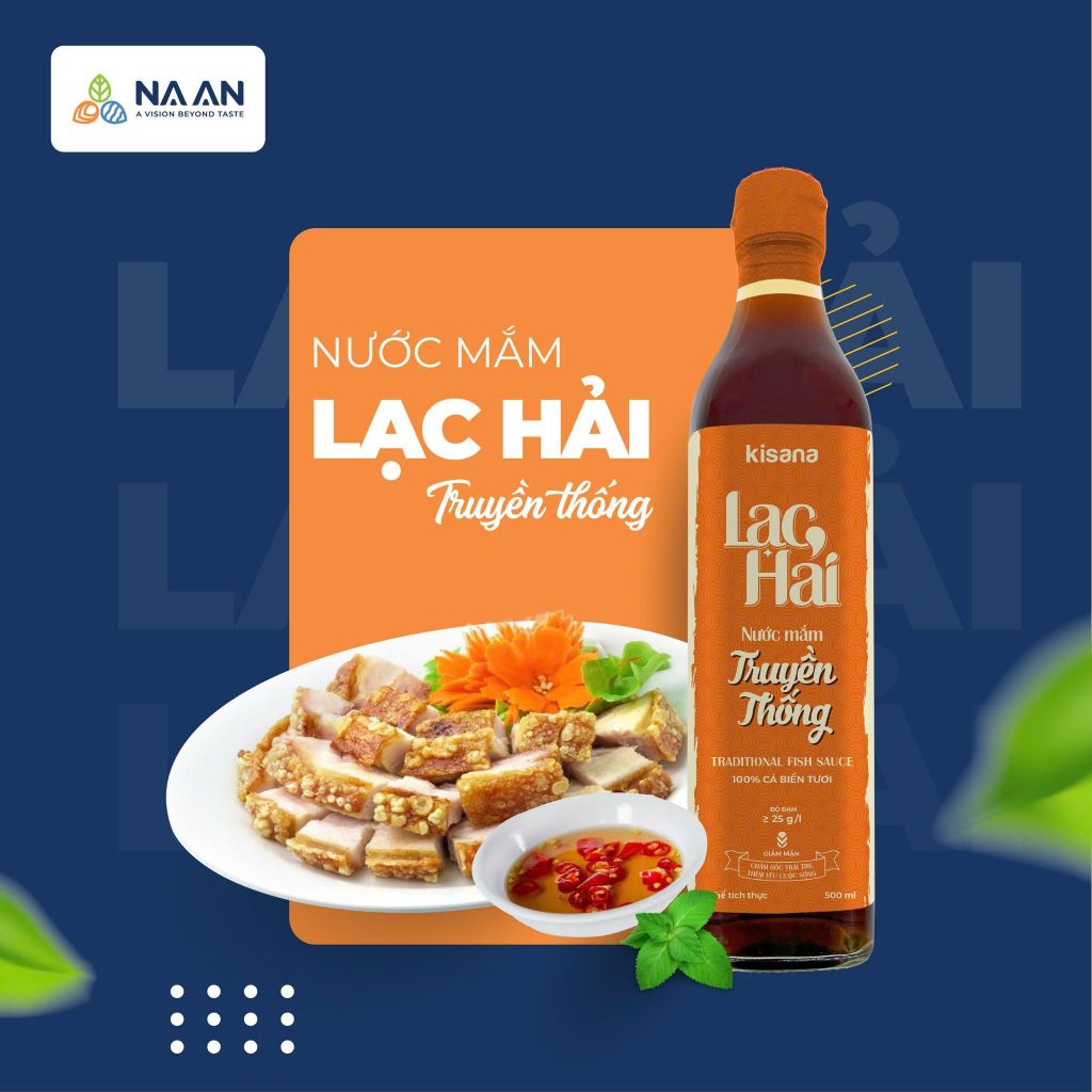 Nước mắm truyền thống Lạc Hải 500ml – Thơm ngon đậm vị, bí quyết cho bữa ăn thêm đậm đà
