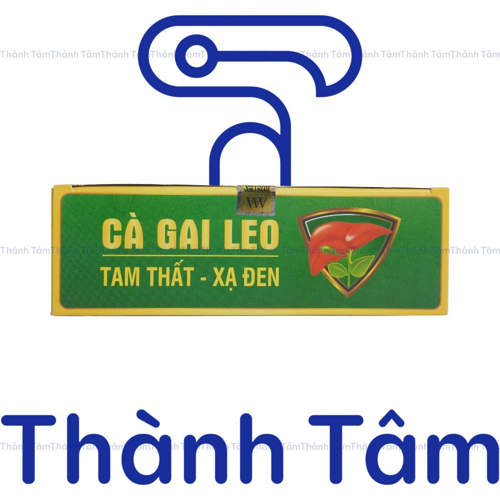 (Vỉ) Viên uống CÀ GAI LEO TAM THẤT XẠ ĐEN 50V hỗ trợ giải độc gan, thanh nhiệt, mát gan
