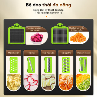 Máy cắt rau củ gia đình Khoai tây băm nhỏ Máy cắt lát nhà bếp Máy thái lát củ cải