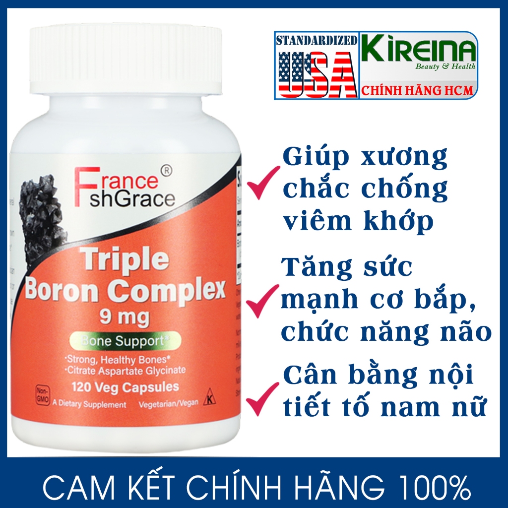 Viên uống Boron Complex giúp xương khớp khoẻ mạnh 9 mg 120 viên ...