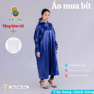 ÁO MƯA BÍT NHŨ CAO CẤP – CHỐNG THẤM TUYỆT ĐỐI – PHÙ HỢP CHO CẢ NAM VÀ NỮ
