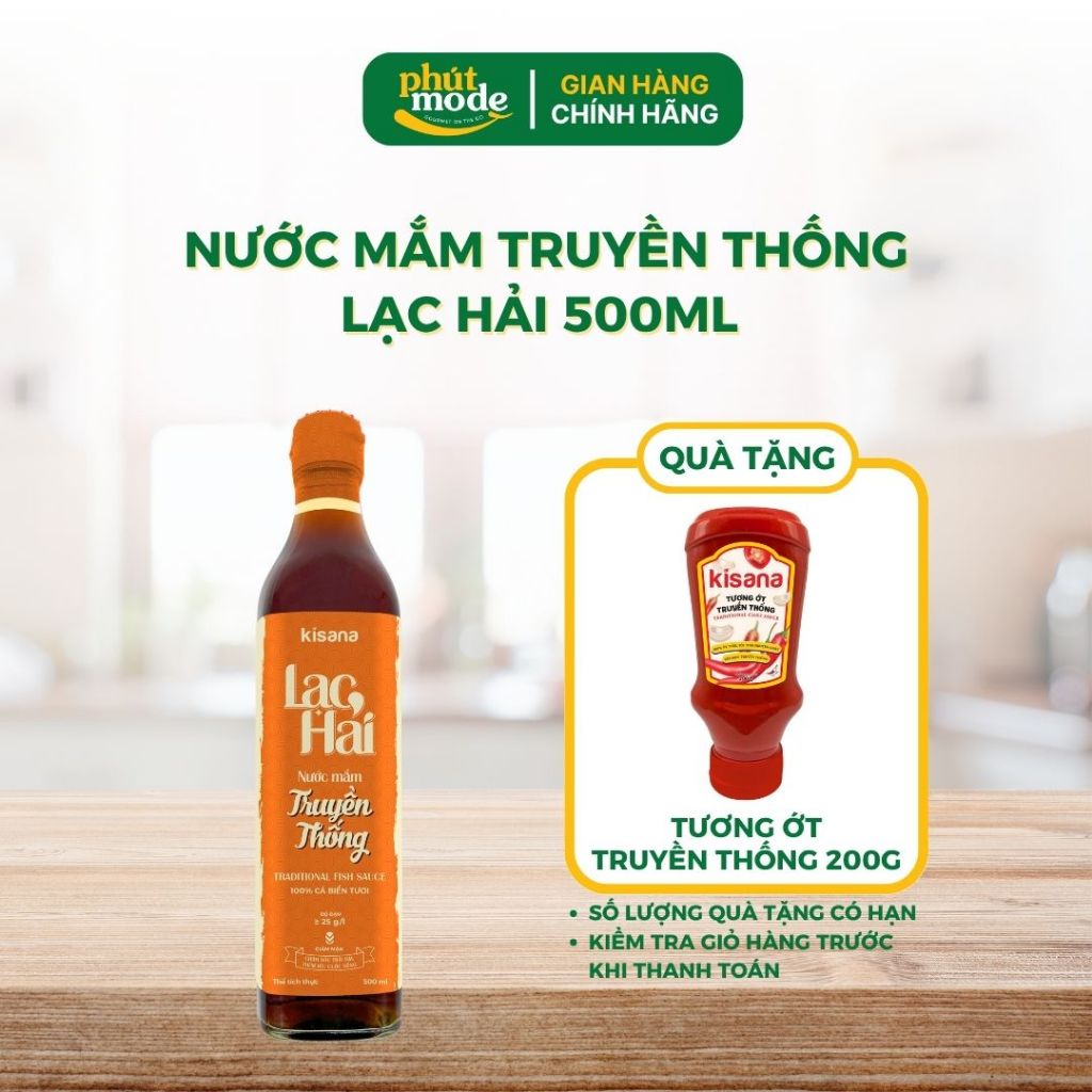 Nước mắm truyền thống Lạc Hải 500ml – Thơm ngon đậm vị, bí quyết cho bữa ăn thêm đậm đà