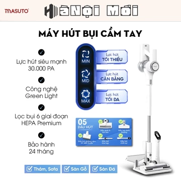 Máy Hút Bụi Cầm Tay Không Dây Gia Đình Lực Hút 30kPa 2 Lõi Lọc Bụi Mịn HEPA - Máy Hút Bụi Giường Nệm Đệm Sofa Xe Hơi