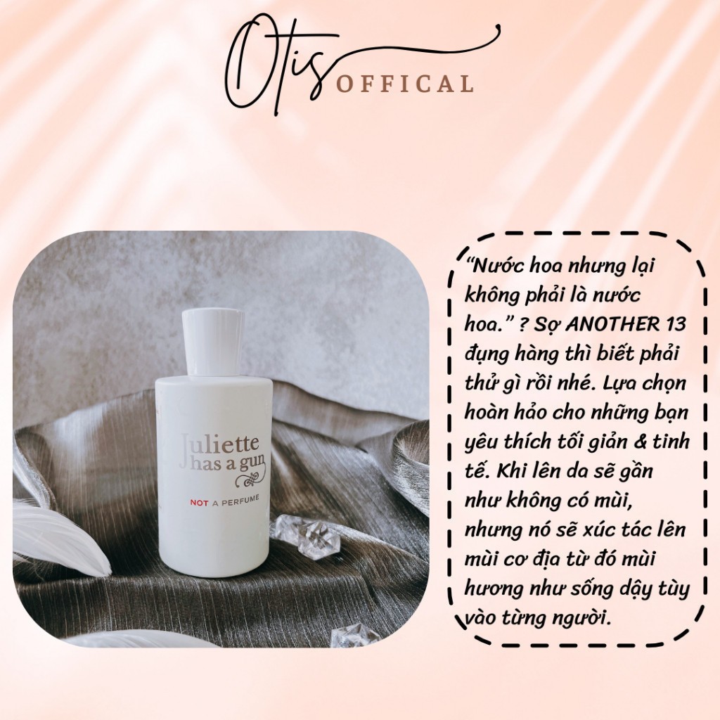 Nước Hoa Chiết 10ml Nữ Juliette H.a.s A G.u.n Not A Perfume Hương Thơm Trẻ trung, Ấn tượng, Tươi mới