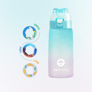 Bình Nước Hương Trái Cây AQUA HANDY 600ML Màu Xanh Dương Kèm 0 Đường 0 Calo Air Water