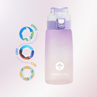 Bình Nước Hương Trái Cây AQUA HANDY 600ML Màu Tím 0 Đường 0 Calo Air Water