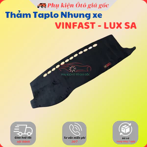 Thảm taplo nhung xe Vinfast Lux SA 2019-2025, chống nóng tốt, chống trơn trượt, vừa khít theo xe