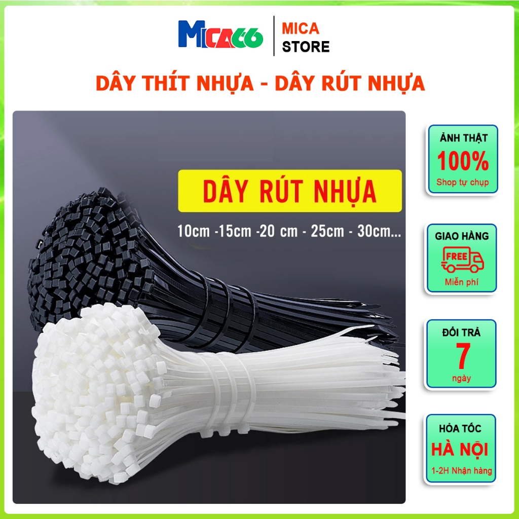 Dây rút nhựa, Dây thít nhựa 10cm, 15cm (1000 chiếc/ túi)...Dây bền ...