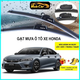 Gạt Mưa Ô Tô Honda Cao Cấp HubCar Thân Mềm Không Xương Gạt Sạch Êm Ái Tăng Hiệu Suất Tối Ưu
