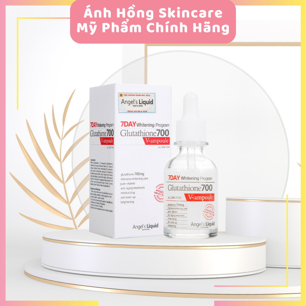 Serum dng trng v cp m Angel's Liquid 7Day Whitening Program Glutathione  700 V-Ample 30ml | Shopee Vit Nam