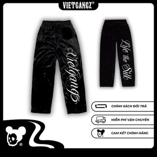 【Chính Hãng】Quần Dài Nhung Lụa Vietgangz "Black Velvet Pants" - Unisex Local Brand, Streetwear