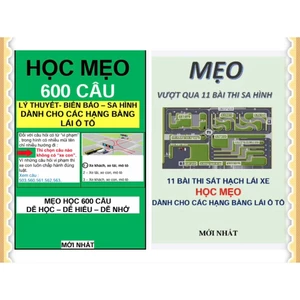 Sổ tay mẹo 600 câu tặng kèm bài sa hình MỚI NHẤT 2026