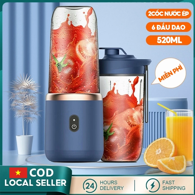 Cốc ép trái cây cầm tay tự động 520ml