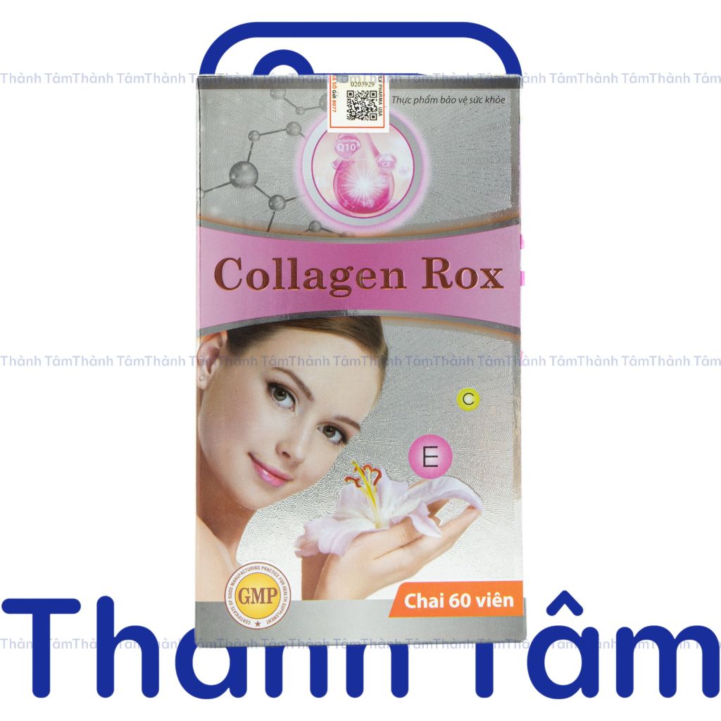 Viên uống trắng da COLLAGEN ROX BẠC hỗ trợ làm đẹp da, giảm nám mờ thâm - Hộp 60 viên