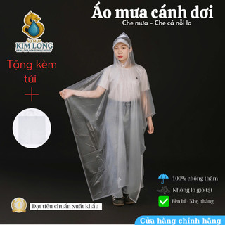 Áo Mưa Mù Cánh Dơi - Rộng Rãi, Thoáng Mát, Che Chắn Toàn Diện