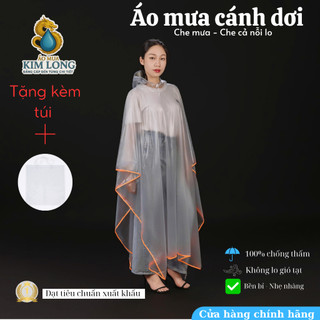 Áo Mưa Mù Cánh Dơi - Rộng Rãi, Thoáng Mát, Che Chắn Toàn Diện